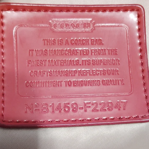 Coach Tan and Pink Shoulder Bag - Picture 11 of 17